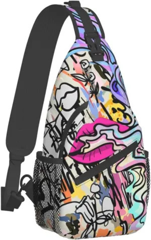 Unisex Chest Bags Crossbody Sling Backpack Travel Hiking Daypack Crossbody Bag For Men