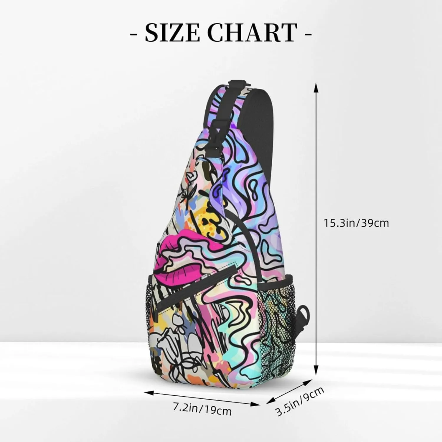 Unisex Chest Bags Crossbody Sling Backpack Travel Hiking Daypack Crossbody Bag For Men