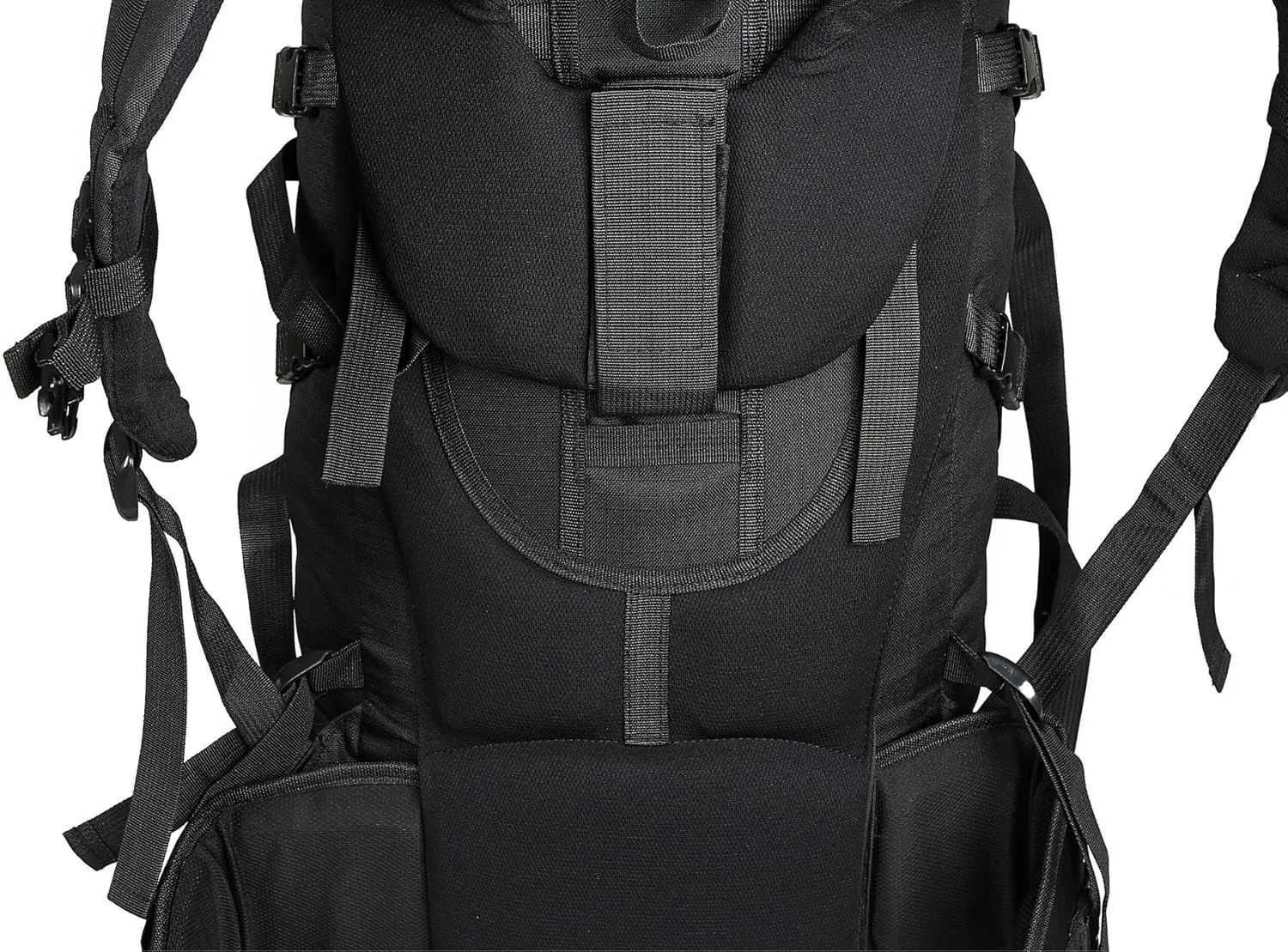 UNISTRENGH 80L Internal Frame Backpack Hiking Backpack Backpacking for Camping Mountaineering Fishing (80L Gray)
