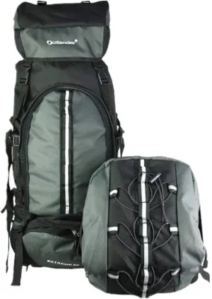 UNISTRENGH 80L Internal Frame Backpack Hiking Backpack Backpacking for Camping Mountaineering Fishing (80L Gray)