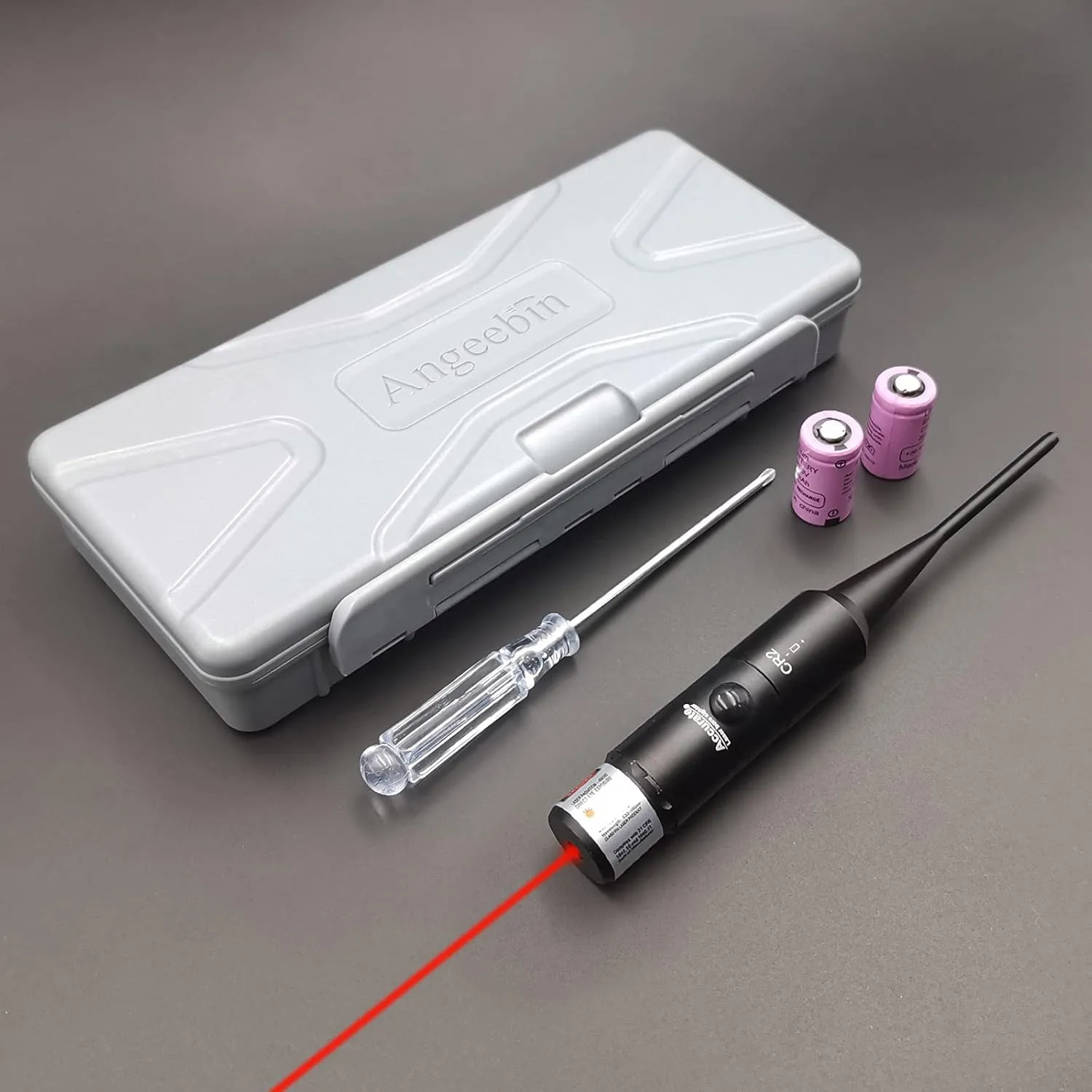 Universal Laser BoreSighter for .17 to .78 Caliber Pistols, Rifles, and Shotguns, Red or Green Laser Boresight Kit with Press Switch
