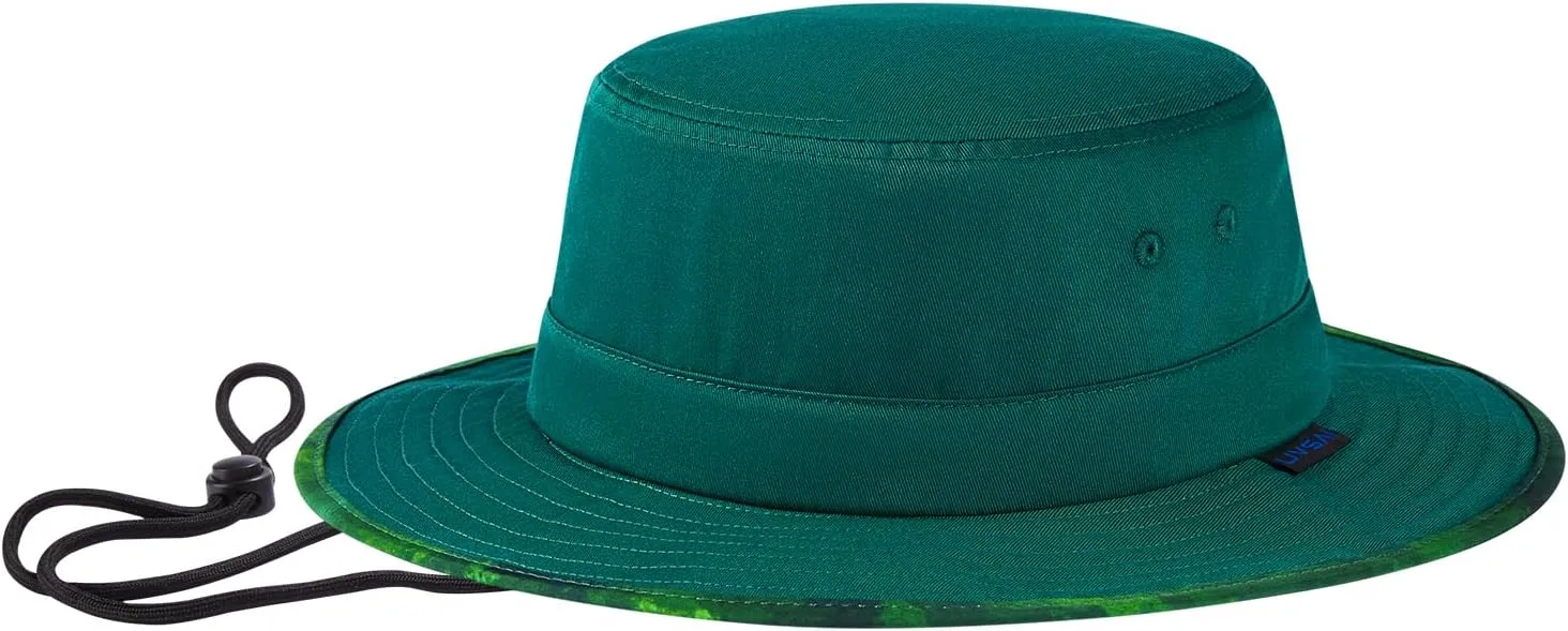 UPF 50  Foldable Sun Hat Patterned Under Brim Bucket Hats for Summer Hiking Fishing Beach Safari Men Women