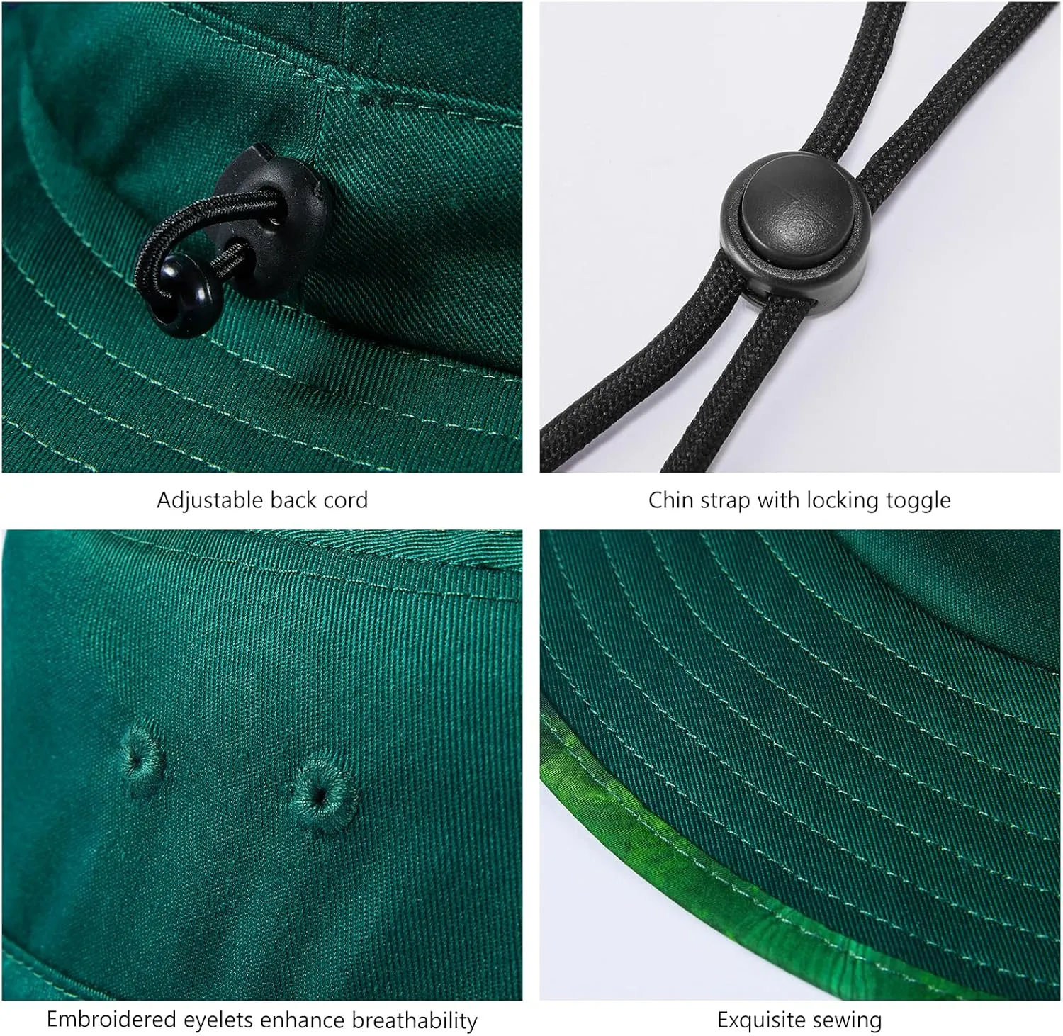UPF 50  Foldable Sun Hat Patterned Under Brim Bucket Hats for Summer Hiking Fishing Beach Safari Men Women