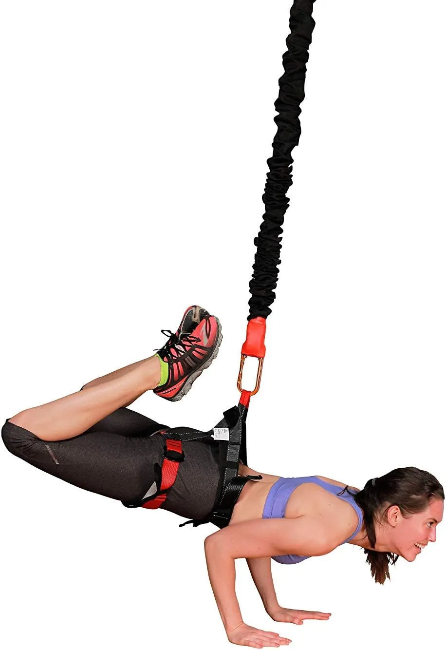 Uplift Active Bungee Fitness Set - Suspension Training for Bungee Dance, HIIT Training, Inversion Therapy with Padded Harness
