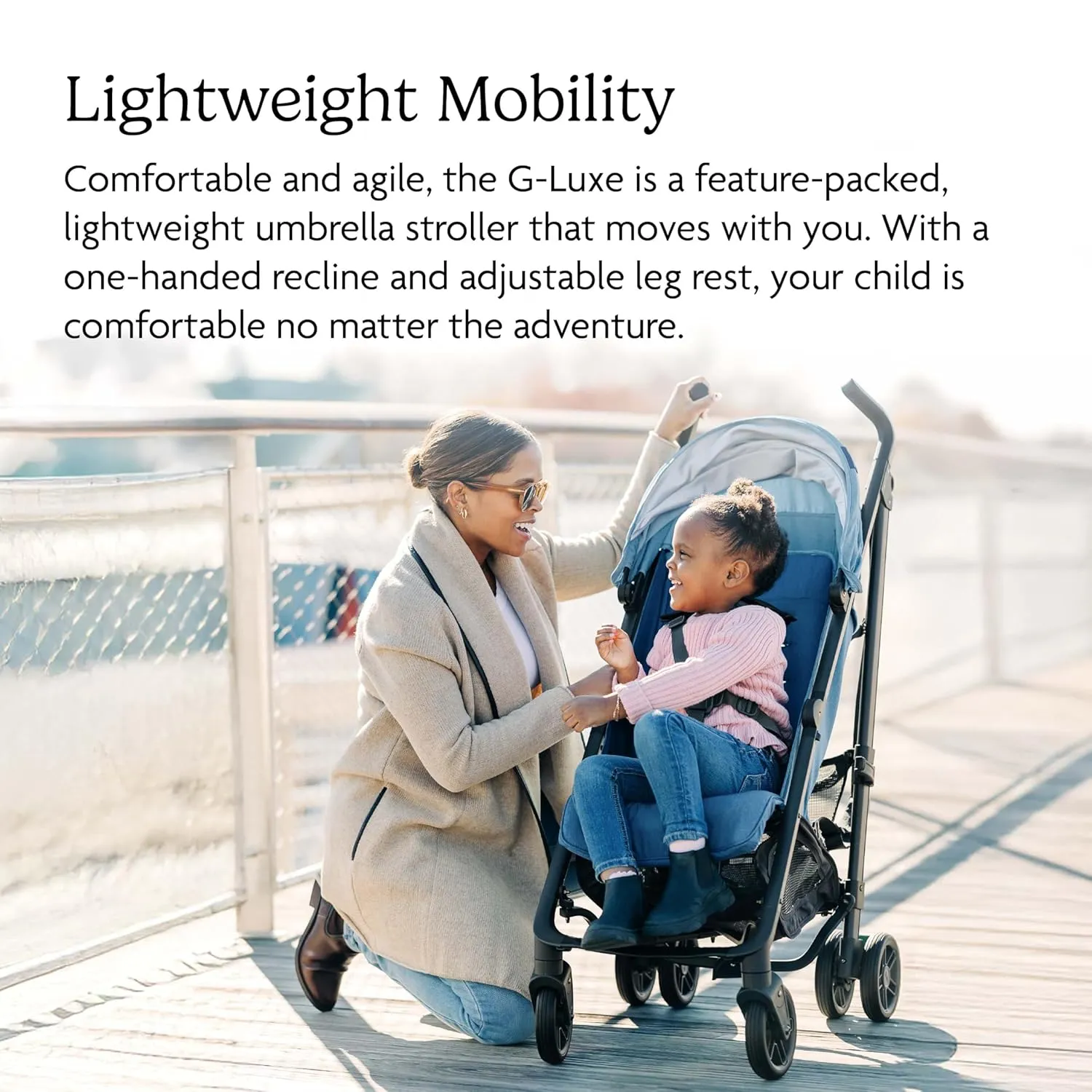 UPPAbaby G-Luxe Umbrella Stroller/Lightweight Design for Easy Travel/One-Step Fold   Recline/XL Basket   Canopy/Cup Holder Included/Jake (Charcoal/Carbon)