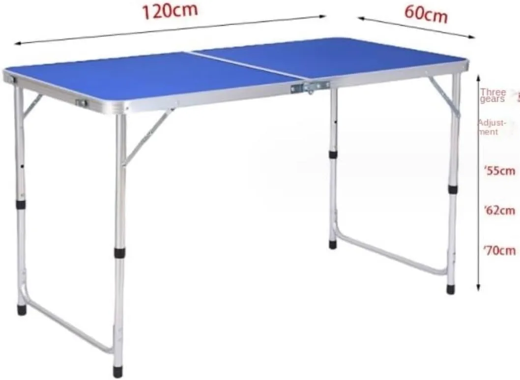 Usoway Portable Beach Table Folding Camping Table Aluminum Ultralight Height Adjustable Camp Table 3 Heights Folding Camping Table (C : Yellow), 665599