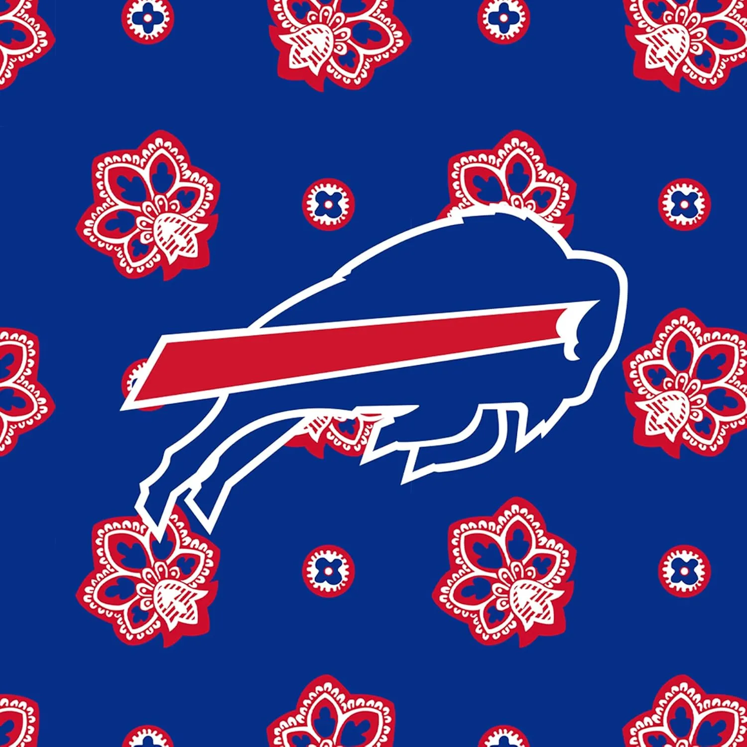 Vera Bradley Women's Clear NFL Small Backpack (Multiple Teams Available), Buffalobillsonroyalblue/Redbandana, One Size