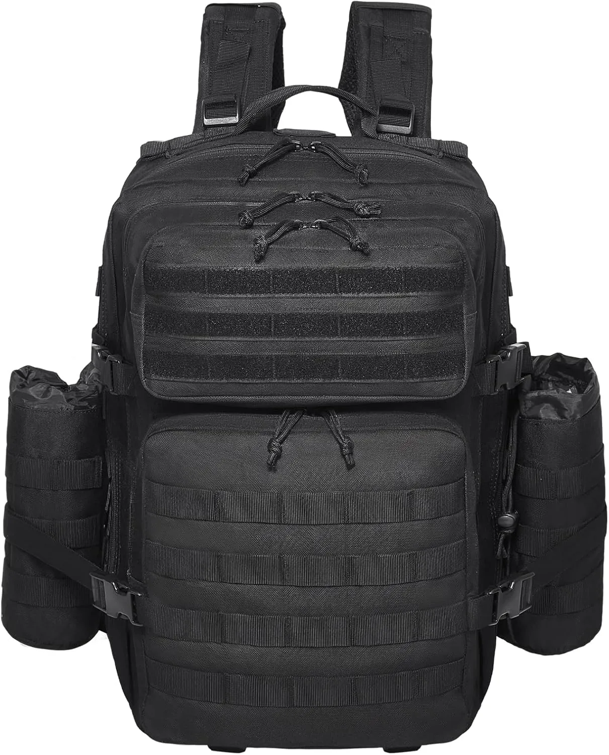 VEVOR Tactical Back pack, Military Back pack with Molle Design and Bottle Holder, 3-Day Assault Pack Waterproof for Men (3-Day Assault Pack with Bottle Holder, 45L)