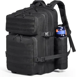 VEVOR Tactical Back pack, Military Back pack with Molle Design and Bottle Holder, 3-Day Assault Pack Waterproof for Men (3-Day Assault Pack with Bottle Holder, 45L)