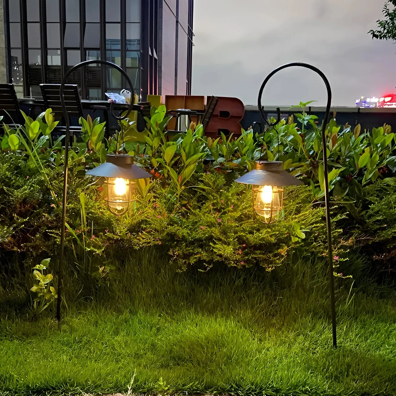 Vintage Solar LED Garden Lantern - Waterproof Eco-Friendly Outdoor Light