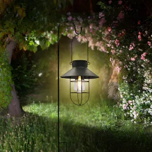 Vintage Solar LED Garden Lantern - Waterproof Eco-Friendly Outdoor Light