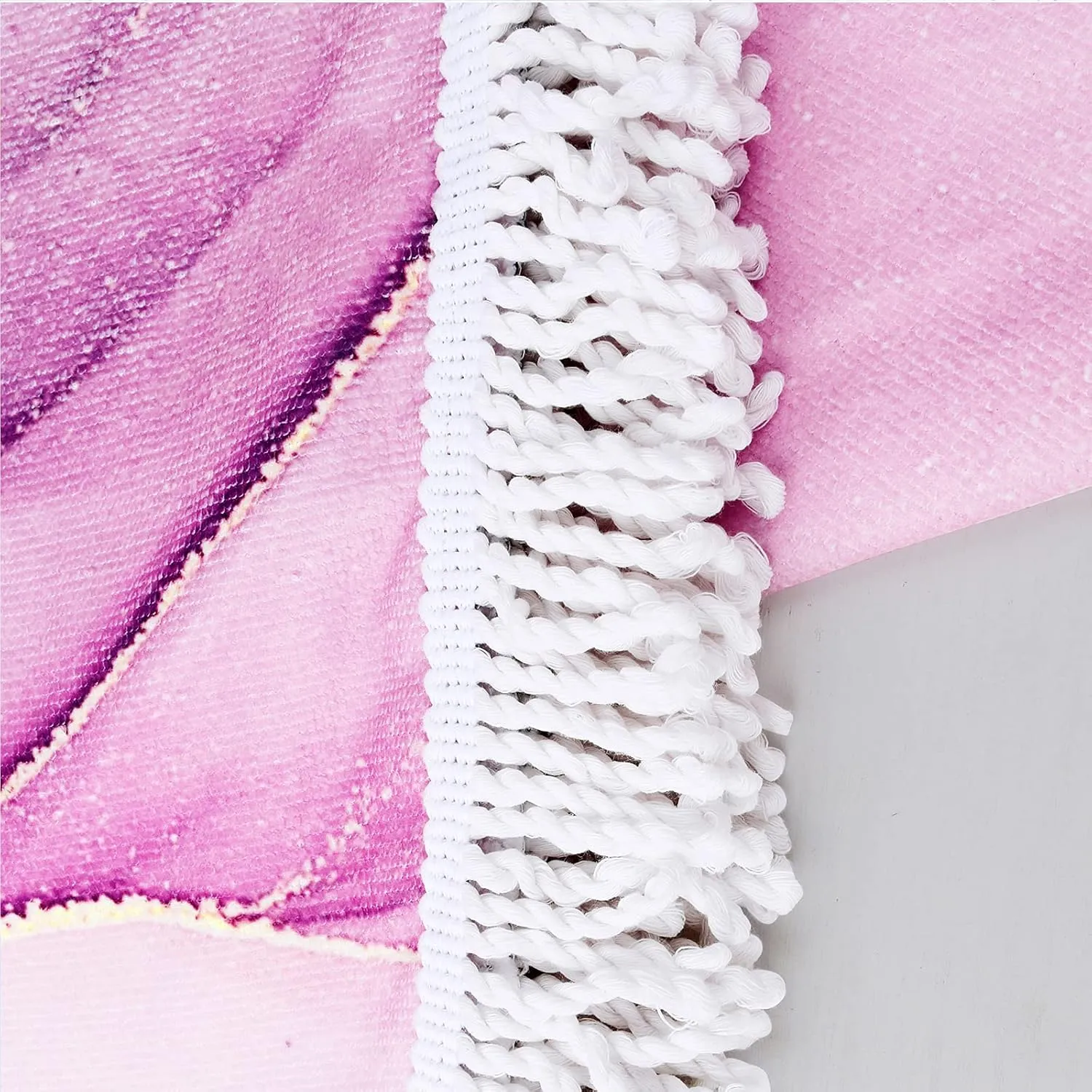 Violet Mist Microfiber Beach Towels Oversized Round Tie-Dye Beach Blanket Sand Free Quick Dry Hippie Boho Circle Bath Towel Absorbent Bohemian Meditation Rug Yoga Mat Throw Fringe Tapestry 60" CR