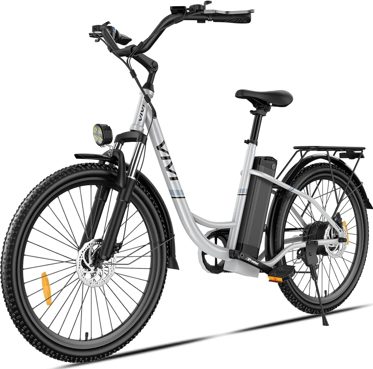 Vivi Electric Bike for Adults 750W Peak Ebike with Removable Battery, 26'' Electric Commuter Bike 22MPH & 50 Miles Adult Electric Bicycles with Cruise Control, LCD Display, UL 2849 Certified