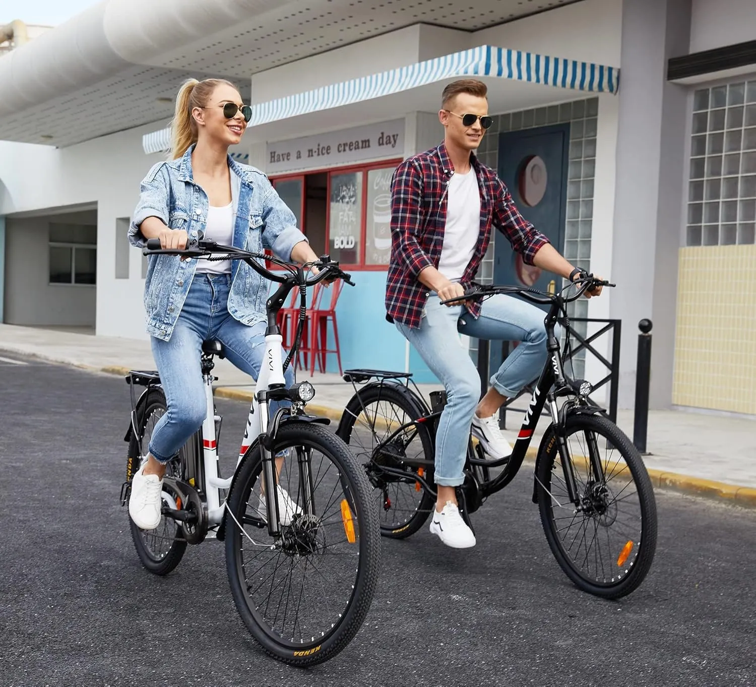 Vivi Electric Bike for Adults 750W Peak Ebike with Removable Battery, 26'' Electric Commuter Bike 22MPH & 50 Miles Adult Electric Bicycles with Cruise Control, LCD Display, UL 2849 Certified