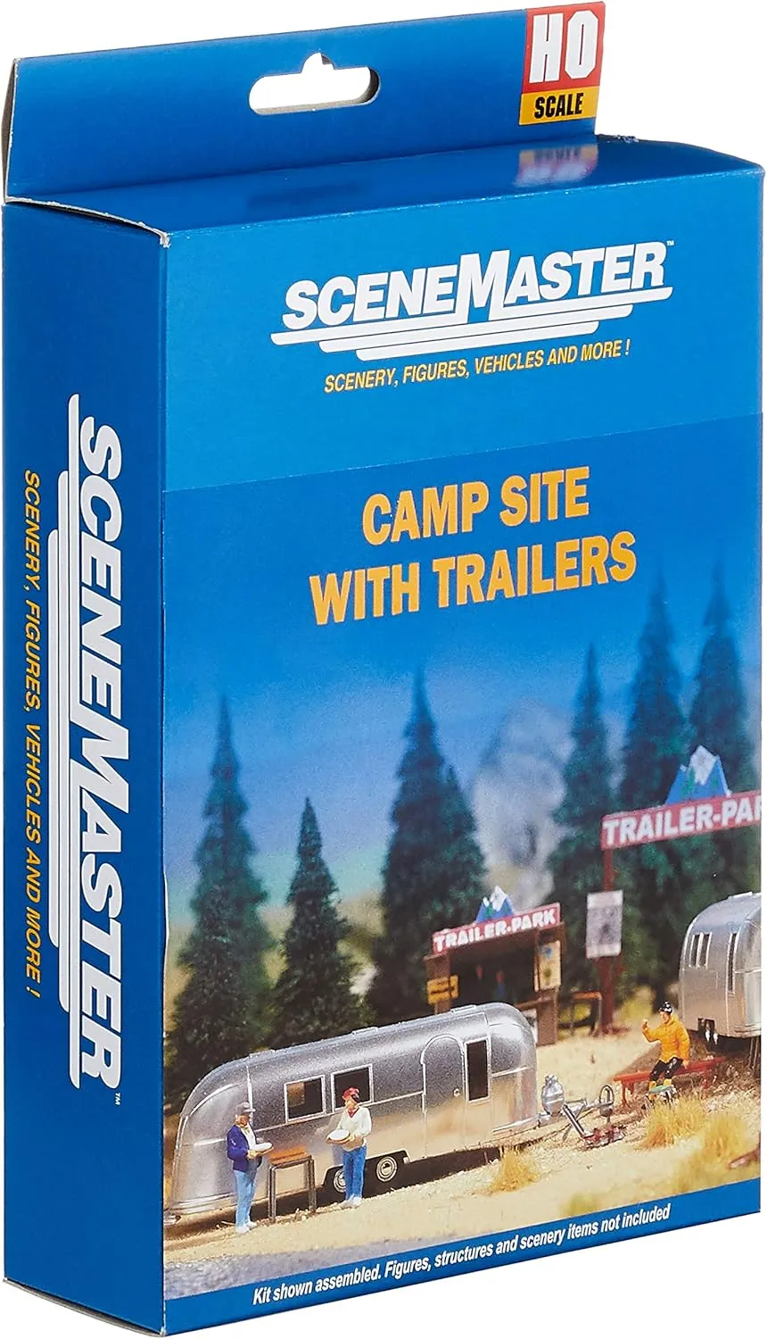 Walthers, Inc. Camp Site with Two Trailers