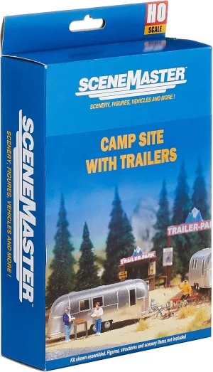 Walthers, Inc. Camp Site with Two Trailers
