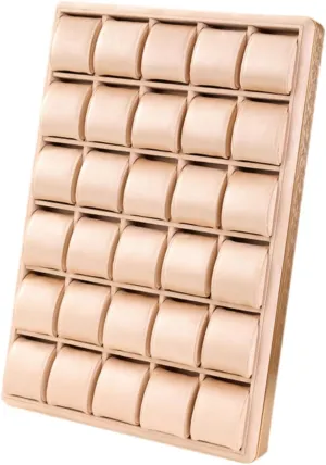 Watch Tray, Wristwatches Case Bracelet Bangle Versatile Showing Plate Holder Jewelry Storage Organizer for Office Shop, Khaki