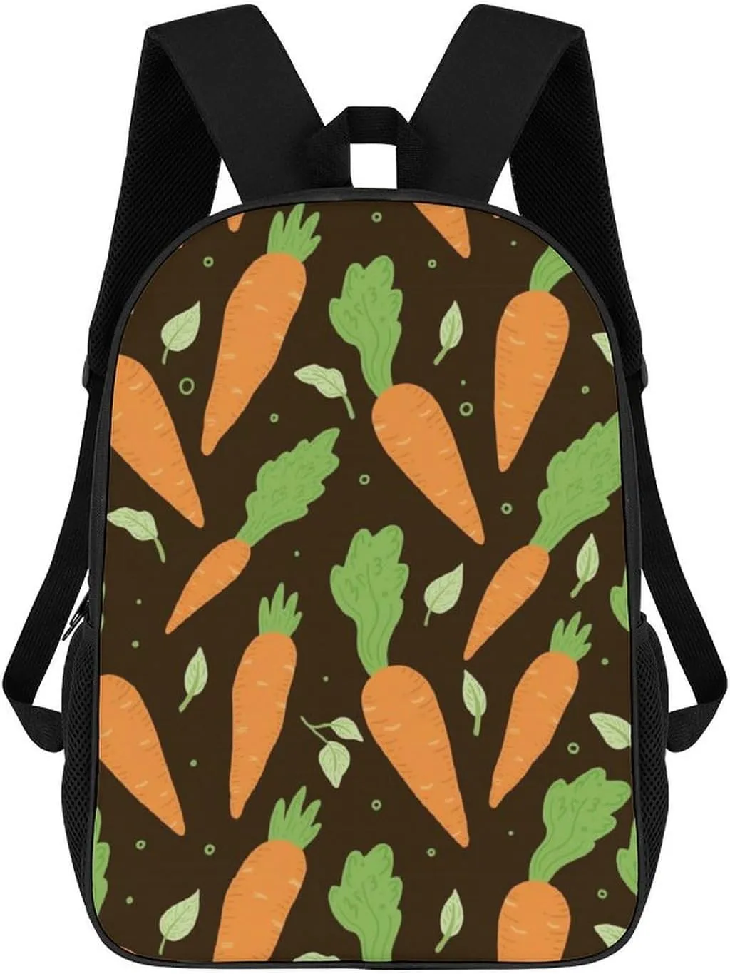 Watercolor Carrots Print Backpack for Worker Business Hiking Travel Bag Shoulders Bag