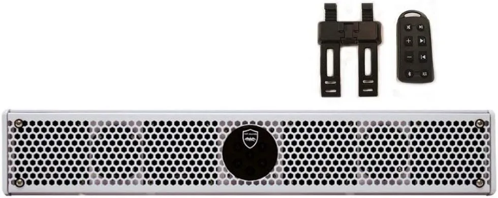 Wet Sounds Stealth 6 Ultra HD White All-in-one Amplified Soundbar with Remote (Renewed)