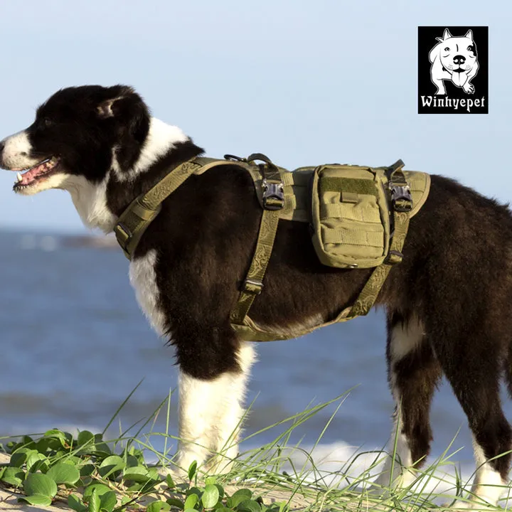 Whinhyepet Military Harness - Army Green, M