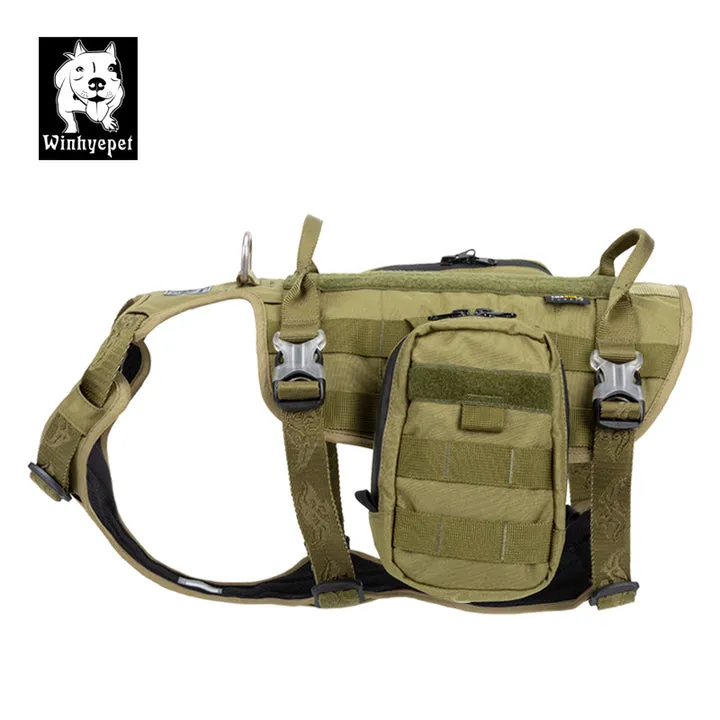 Whinhyepet Military Harness - Army Green, M