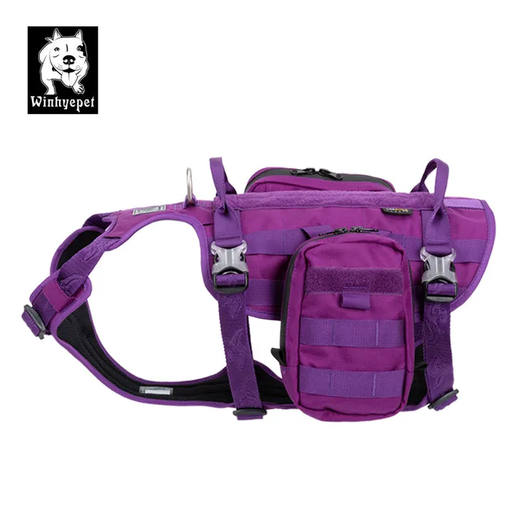 Whinhyepet Military Harness - Purple, XL