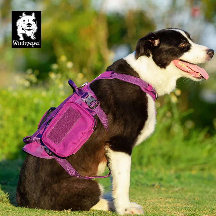 Whinhyepet Military Harness - Purple, XL