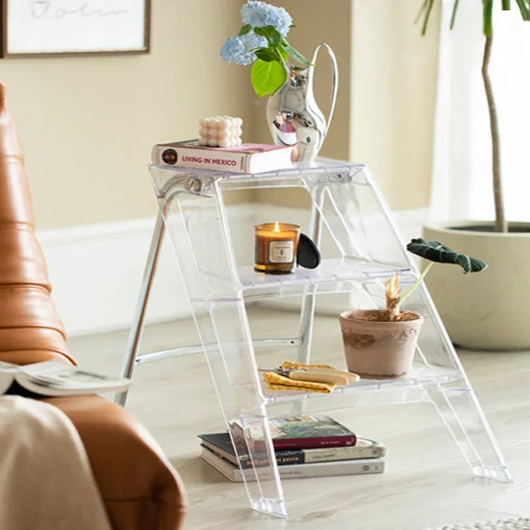 Whobrey Acrylic Ladder Side Table