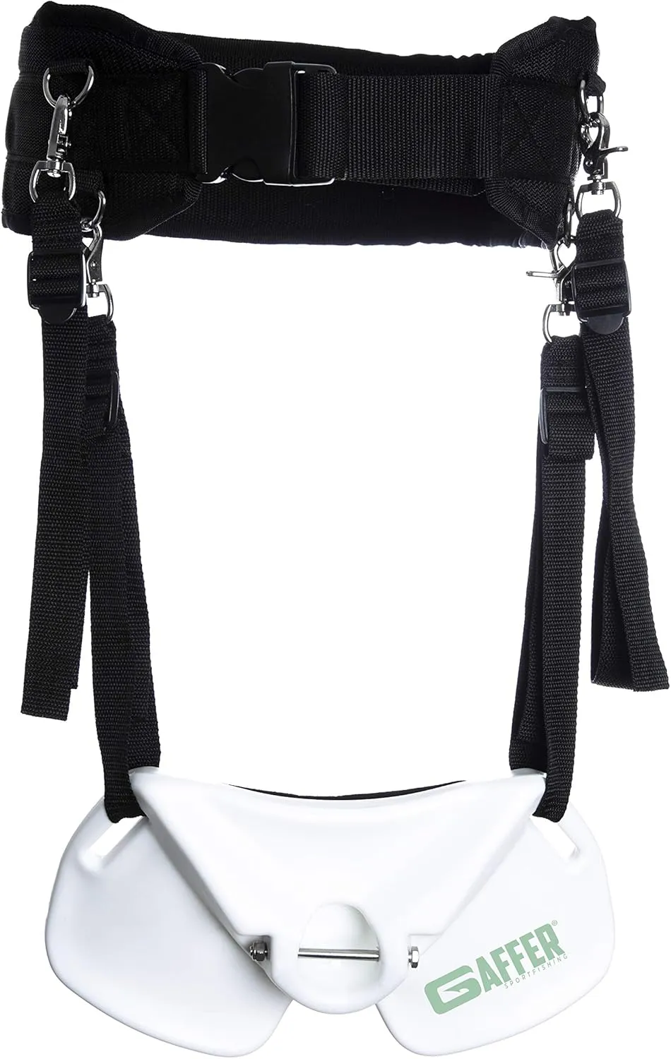 Wide Body Fishing Belt Waist Rod Holder - ABS Gimbals with Stainless Steel Locking Pin, EVA Foam Padding