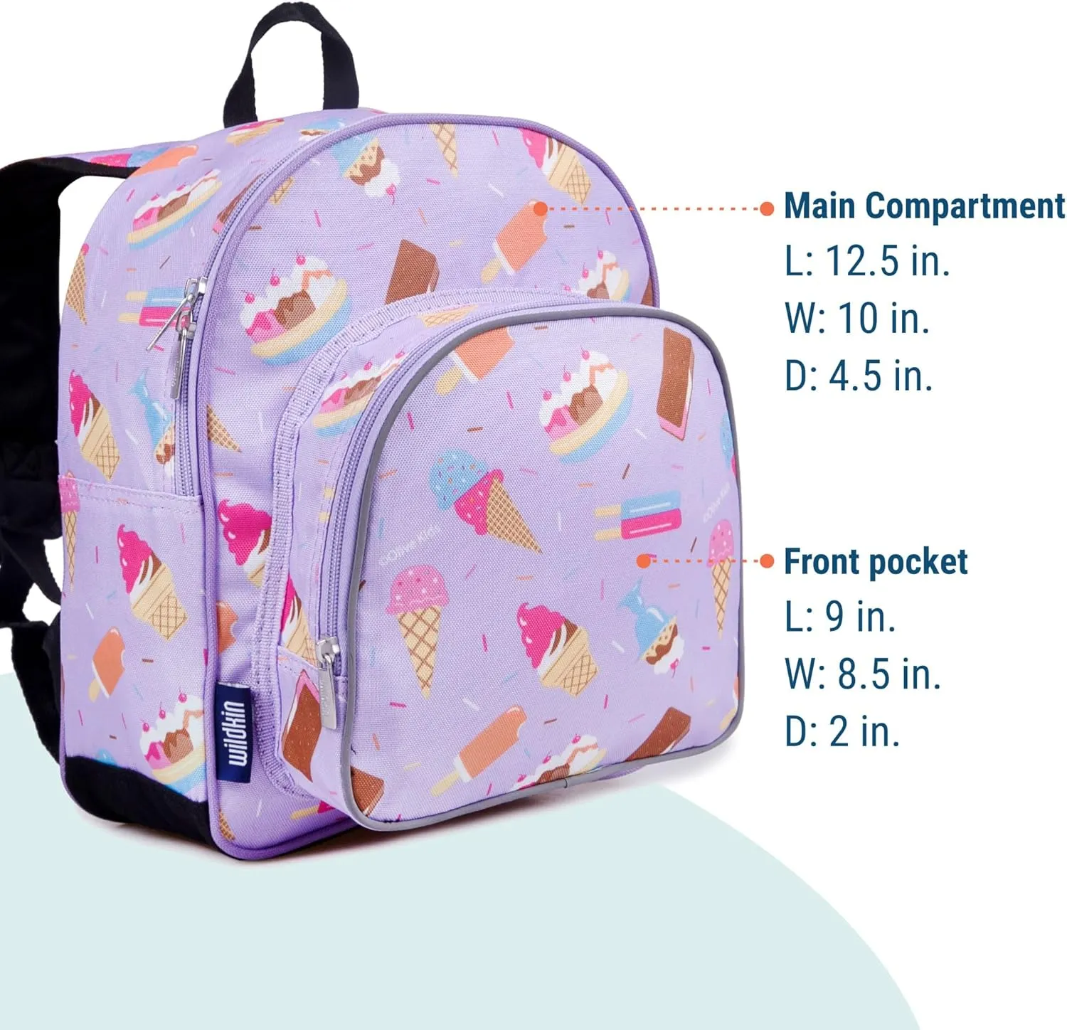 Wildkin 12-inch Kids Backpack – Padded, Adjustable, Ideal for Daycare & Travel (Sweet Dreams)