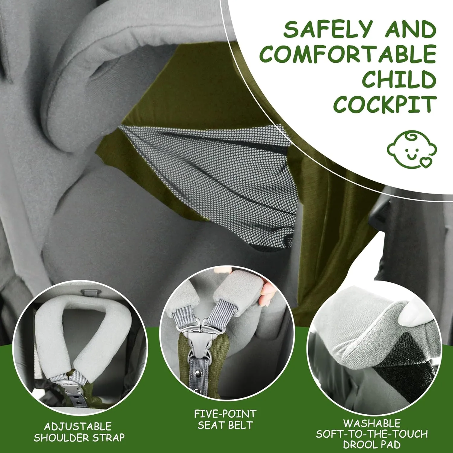Wipha Baby Backpack Carrier，Toddler Hiking Backpack Carrier with Canopy，Adjustable and Safe Baby Carrier Backpack