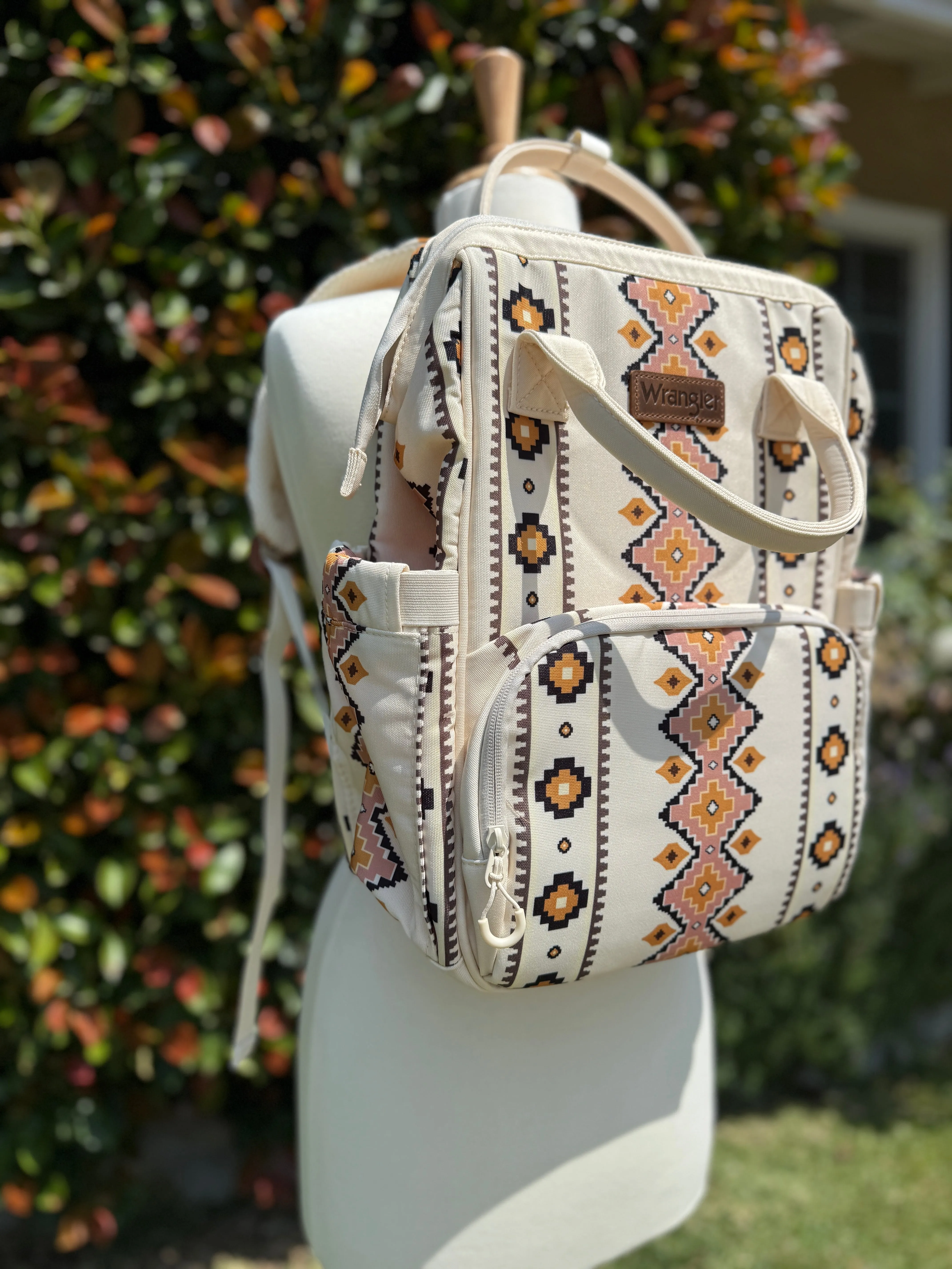 Wrangler Aztec Printed Callie Backpack - Grey