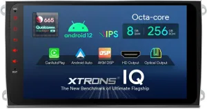XTRONS Car Stereo for Porsche Cayenne with Optical Fiber Decoder, Android 12 Qualcomm Octa Core 8GB 256GB Car Radio, 9 Inch IPS Touch Screen GPS Navigation for Car Built-in DSP Car Play Android Auto