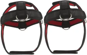 Yardwe Strength Training Neck Harness 2pcs Padded Head and Neck Trainer for Muscle Building and Comfortable Workout