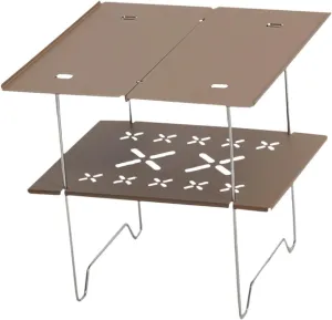 Yiju Portable Camp Table for Outdoor Use, Ideal for Hiking and Picnics, Khaki