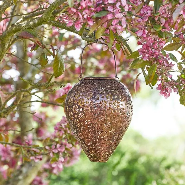 Zahra Hanging Lantern Bronze