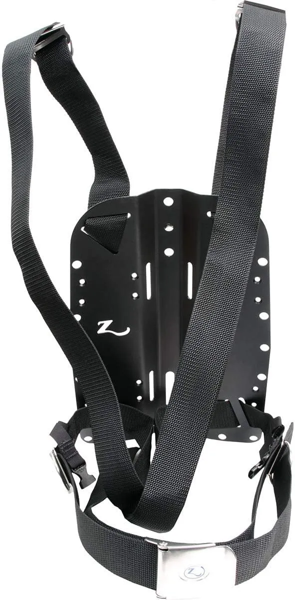 Zeagle Harness and Anodized Aluminum Back-Plate - Standard Harness Anodized Aluminum Plate