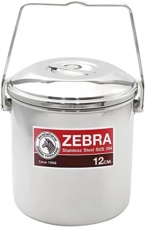 Zebra Loop Handle Pot