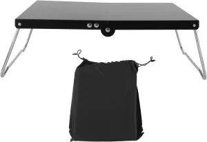 ZJchao Mini Camping Table, Folding Camping Table, Outdoor Compact Folding Table, Stainless Steel Portable Mini Beach Table Camping Side Table for Outdoor Cooking BBQ Hiking Fishing
