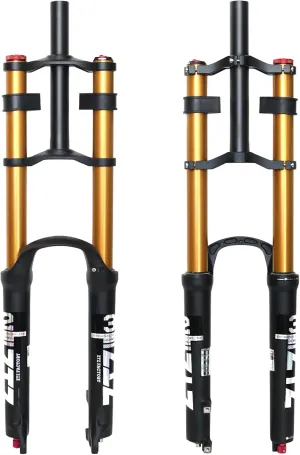 ZTZ 26/27.5/29 inch Mountain Bike Air Suspension Fork,Rebound Adjustment,180mm Travel,QR 9x100mm, 1-1/8 Straight Steerer, Ultralight Double Shoulder Design Front Fork for XC/AM MTB