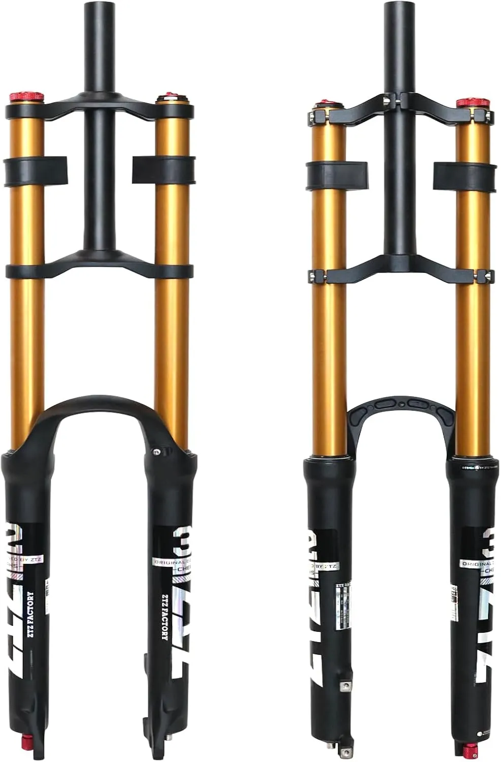 ZTZ 26/27.5/29 inch Mountain Bike Air Suspension Fork,Rebound Adjustment,180mm Travel,QR 9x100mm, 1-1/8 Straight Steerer, Ultralight Double Shoulder Design Front Fork for XC/AM MTB